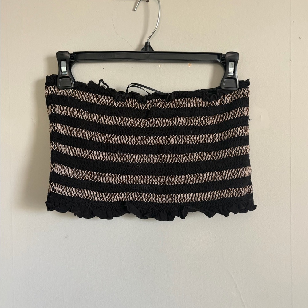 Cotton On Black and Tan Mini Skirt